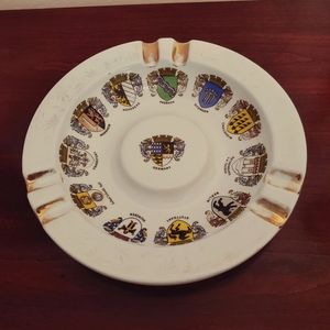 VTG German Cities Crest Ashtray 10.25"